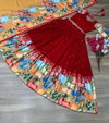 PC 327 Faux Georgette With Embroidery Thread Work Lehenga With Choli Dupatta Exporters In India